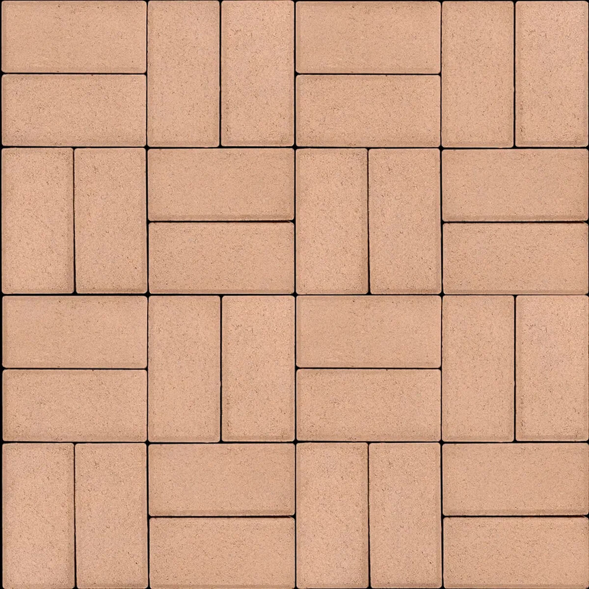 Тротуарная плитка Брусчатка 50 200х100 оранж