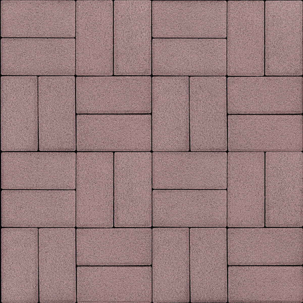 Тротуарная плитка Брусчатка 50 200х100 вишневое варенье