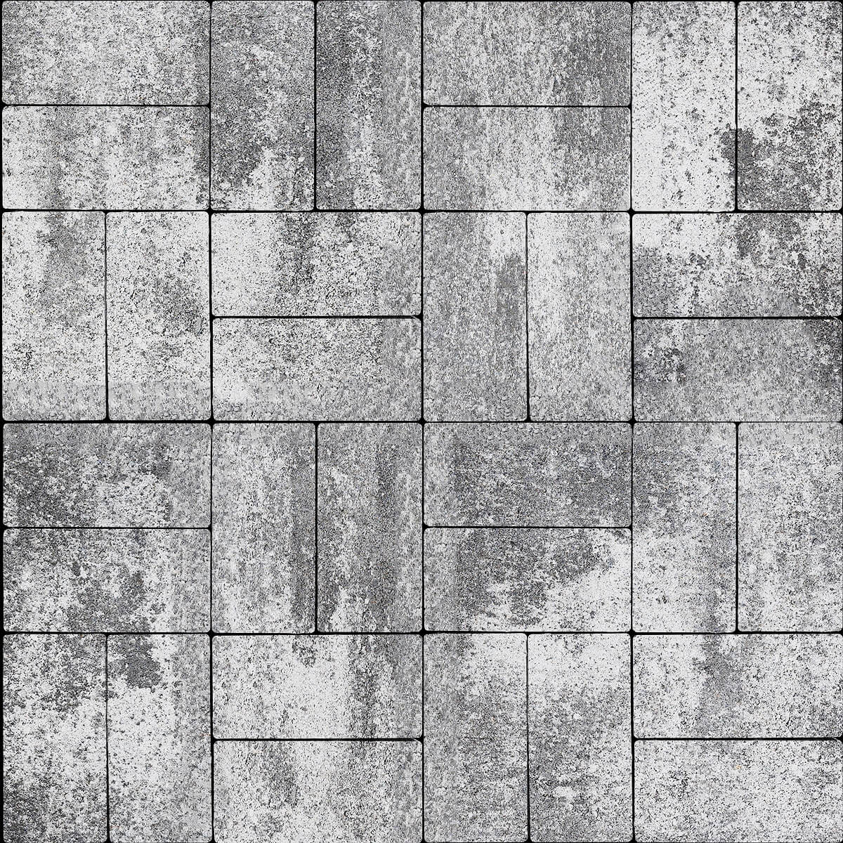 Тротуарная плитка Брусчатка 40 200х100 Учар