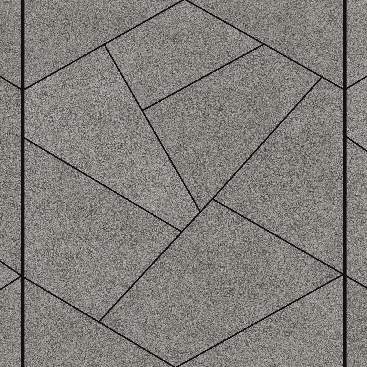 Плитка тротуарная "Оригами" серый гранит
