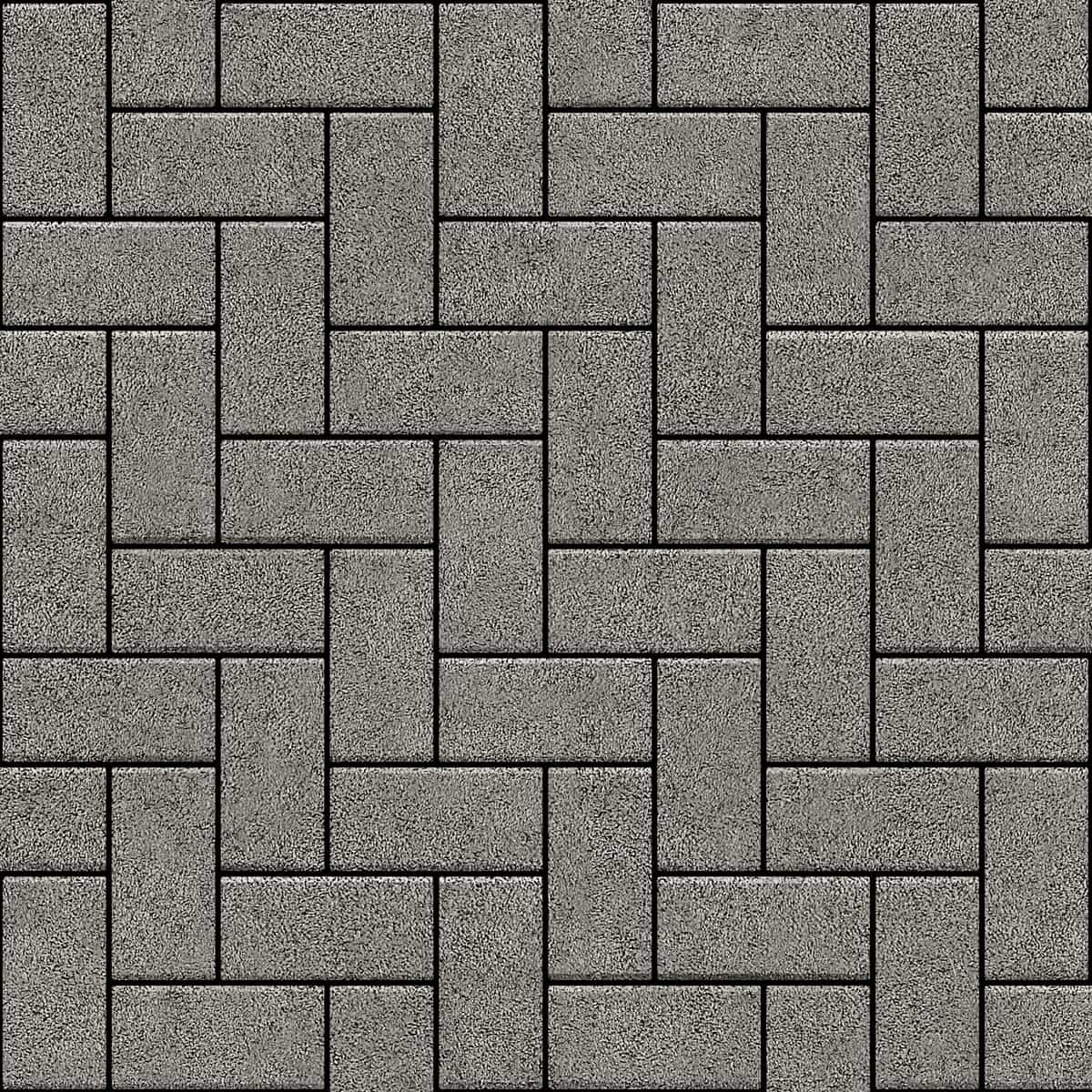 Плитка тротуарная "Брусчатка 40" (200х100 мм) Серый 