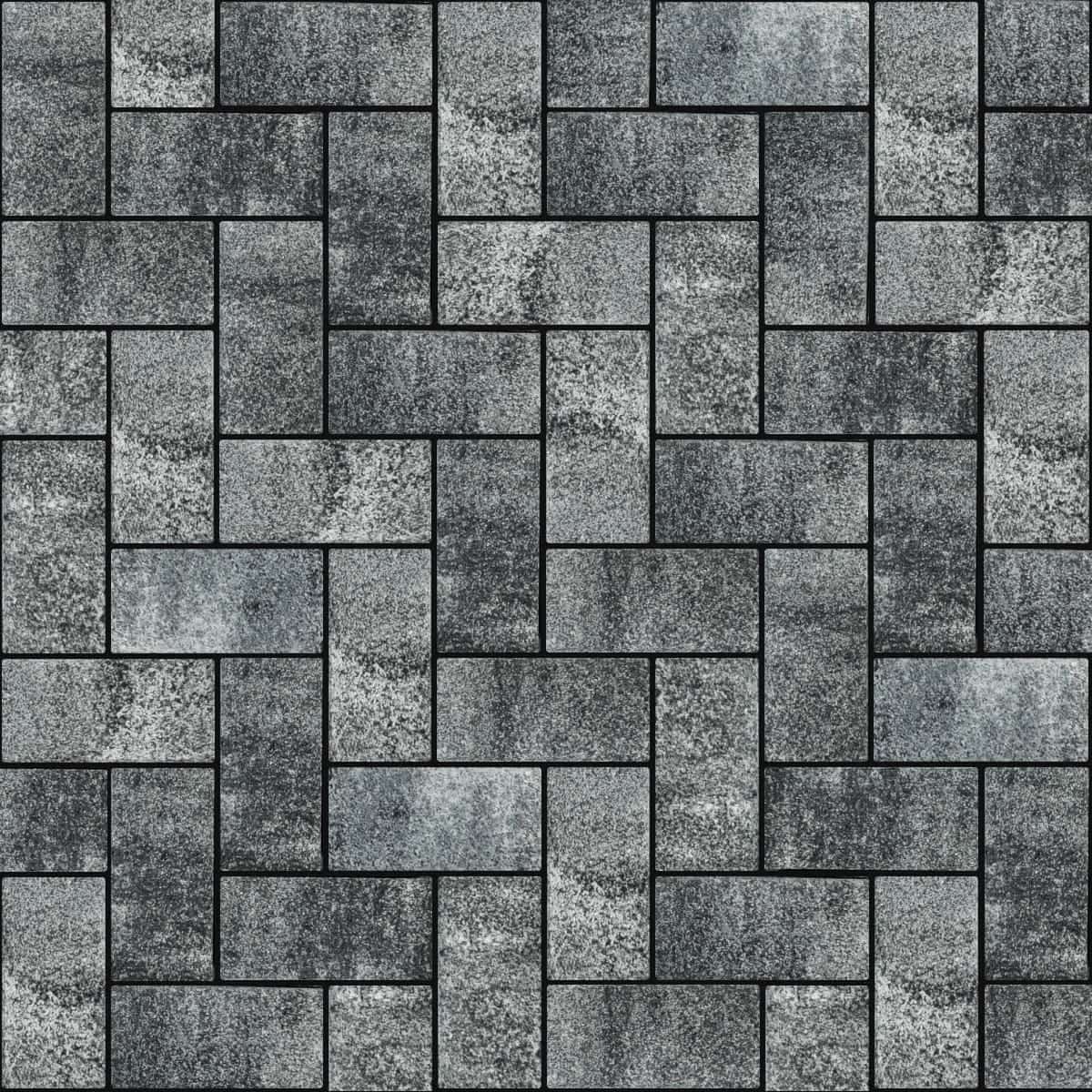 Плитка тротуарная Брусчатка 60 (200×100 мм) Полнолуние Лунар (без фаски)
